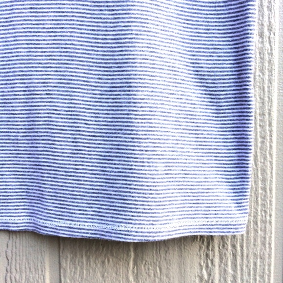 Ralph Lauren fitted striped tee shirt top blouse stretchy crew neck polo white - Picture 8 of 8